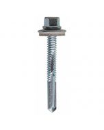 5.5mm x 38mm Self Drilling Tek Screws for Heavy Sections c/w 16mm Bonded Washer Pack of 100