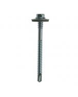 5.5 x 85mm Self Drilling Tek Screws For Composite Panels To Zed Purlins With 19mm Bonded Washer Pack of 100