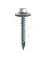 6.3mm x 25mm Self Drilling Tek Screws Sheet to Timber c/w 16mm Bonded Washer Pack of 100