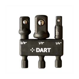DART ¼” Hex to Square Socket Impact Adapter Set 3 Piece | Fastco
