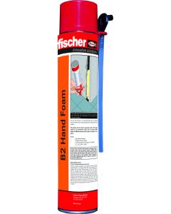 Box of 12 Fischer B2 Expanding Foam Fire Retardant Hand Held 750ml Can 42755 
