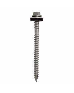 6.3 x 100mm Self Drilling Tek Screws For Composite Panels To Timber Sections With 19mm Bonded Washer Pack of 100