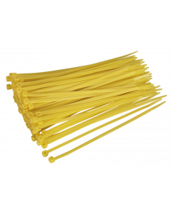 Cable Tie Yellow 300mm x 4.8mm Pack of 100