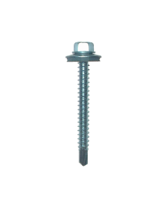 5.5 x 38mm Self Drilling Tek Screw For Light Section Steel With 16mm Bonded Washer Pack of 100