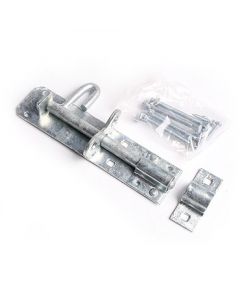 4" (100mm) Enclosed Tower Bolt with Fittings Galvanised (Pack of 1)