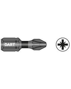 Dart Impact Screwdriver Bit PZ1 x 25mm Pack of 10