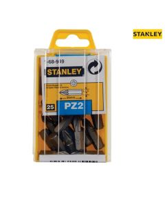 Stanley Pozi PZ2 x 25mm Screwdriver Bits Pack of 25 1-68-949
