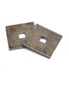 100 x 100 x 6mm Thick Washer Plates c/w 22mm Square Hole (Pack of 1)