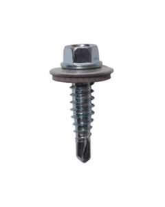 6.3 x 22mm Stitcher Self Drilling Tek Screw With 16mm Bonded Washer Pack of 100