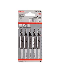 Bosch T101BR Jigsaw Blades HCS Clean for Wood (Card of 5) 2608630014