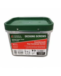 Decking Screw 4.5 x 50mm PZ Csk Green Treated Tub of 1000