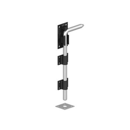 Garage Door Drop Bolt 305mm (12”) Epoxy Black