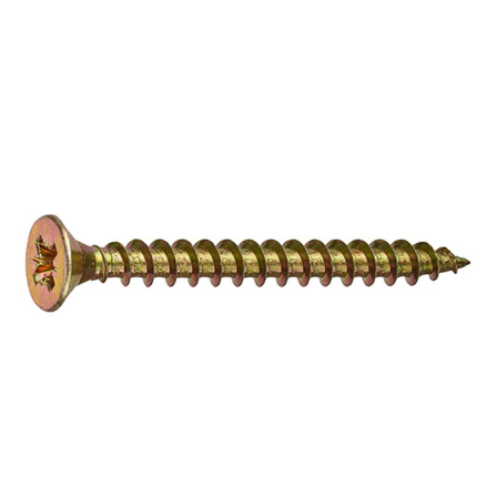 Unifix Chipboard Screws 4.0 x 16mm Countersunk Zinc Yellow Box of 200 Image 1 Unifix Chipboard Screws 4.0 x 16mm Countersunk Zinc Yellow Box of 200 Image 1