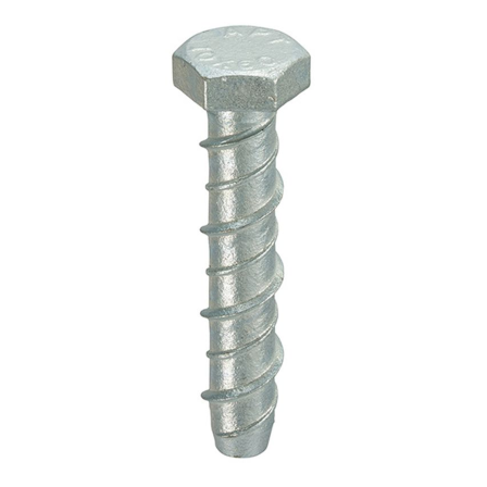 Thunderbolt 16mm x 100mm Galvanised Hexagon Head Masonry Anchor Thunderbolt 16mm x 100mm Galvanised Hexagon Head Masonry Anchor