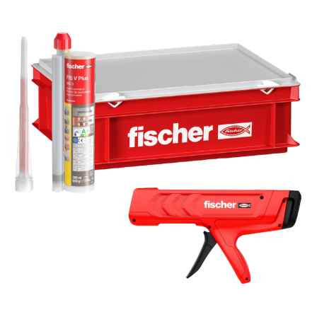 Fischer FIS V Plus 360 Resin Site Box + FREE Fischer DMS Pro Applicator Image 1 Fischer FIS V Plus 360 Resin Site Box + FREE Fischer DMS Pro Applicator Image 1