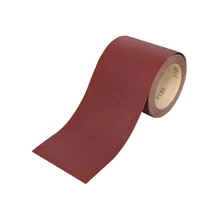 Sandpaper Roll Red 115mm x 10 Metre 120 Grit Aluminium Oxide Sandpaper Roll Red 115mm x 10 Metre 120 Grit Aluminium Oxide