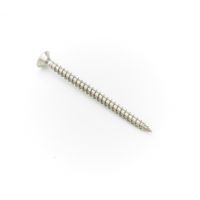 5.0 x 100mm (10g x 4) Countersunk Pozi A2 Stainless Steel Chipboard Screw (Pack of 100)