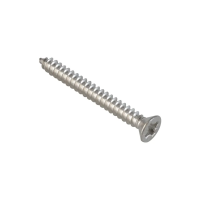 Self Tapping Screw Stainless Steel Countersunk Pozi 4g x 1/4” Pack of 100 (*CLEARANCE*)