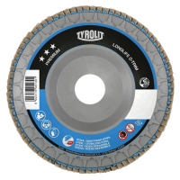 Tyrolit Premium C-Trim Flap Disc 115mm x 22.23mm 80 Grit Box of 10