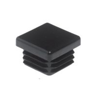 25mm Square Plastic End Caps For Steel Box Section Pack of 10