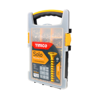 Timco Solo 1200 Piece Woodscrew Assortment Zinc Yellow
