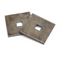 100 x 100 x 10mm Thick Washer Plates c/w 33mm Square Hole (Pack of 1)
