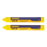 Irwin Strait-Line Crayon Yellow (Pack Of 2)