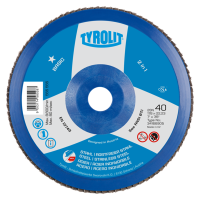 Tyrolit Flap Disc 115mm x 22.23 Zirconium 60 Grit (Medium) 