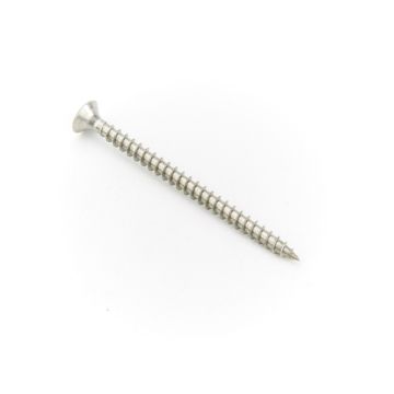 6.0 x 50mm (14g x 2) Countersunk Pozi A2 Stainless Steel Chipboard Screw (Pack of 100)