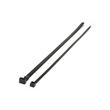 4.8 x 300mm Reuseable Cable Ties Black Pack of 100 (*CLEARANCE*)