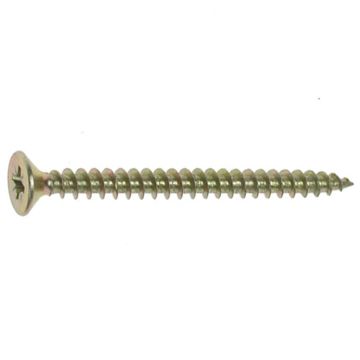 Unifix Chipboard Screws Full Thread 3.5 x 16mm PZ Countersunk Zinc Yellow Box of 200 