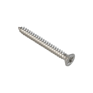 Self Tapping Screw Stainless Steel Countersunk Pozi 14g x 1” Pack of 25 (*CLEARANCE*)