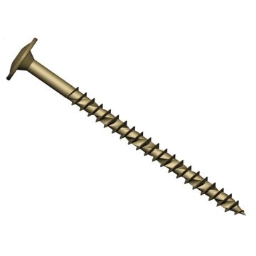 ForgeFast Construction Screw Wafer Head Tan 8 x 180mm Pack of 25