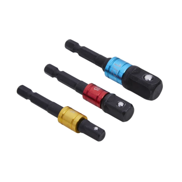 Colour-Coded Impact Socket Adaptor Set, 3 Piece