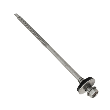 5.5 x 185mm Self Drilling Tek Screws For Composite Panels To Zed Purlins With 19mm Bonded Washer