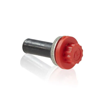 25mm Laplock Poppy Red Moulded Head 11mm Bi-Hex G19 Washer Pack of 100 (*CLEARANCE*)