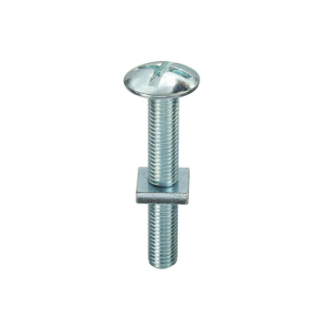 M10 x 40mm Zinc Plated Roofing Bolts and Square Nuts Pack of 44 (*CLEARANCE*)