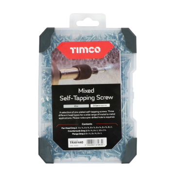 Timco 475 Piece Self Tapping Screws Assortment Zinc Plated