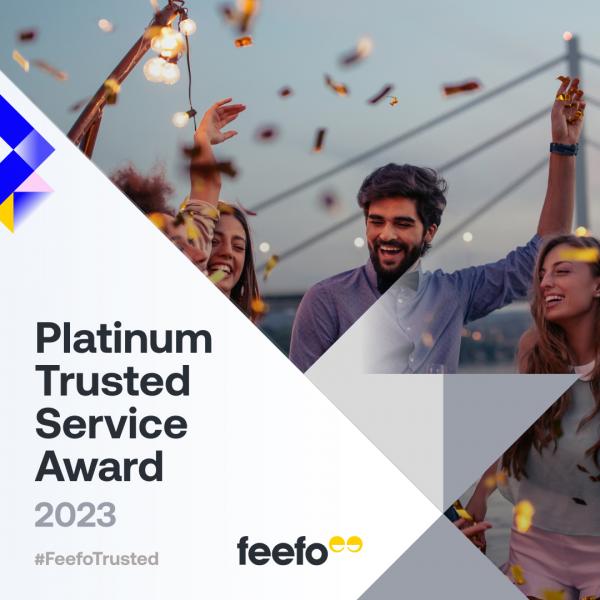 Fastco has won the Feefo Platinum Trusted Service Award 2023